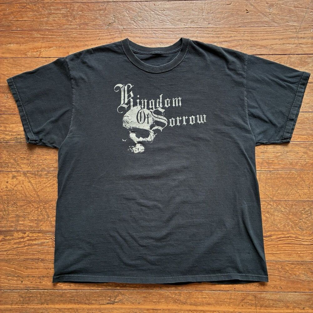 Kingdom Of Sorrow Shirt XL Original Buried In Black Crowbar Metal Rock Tour Band